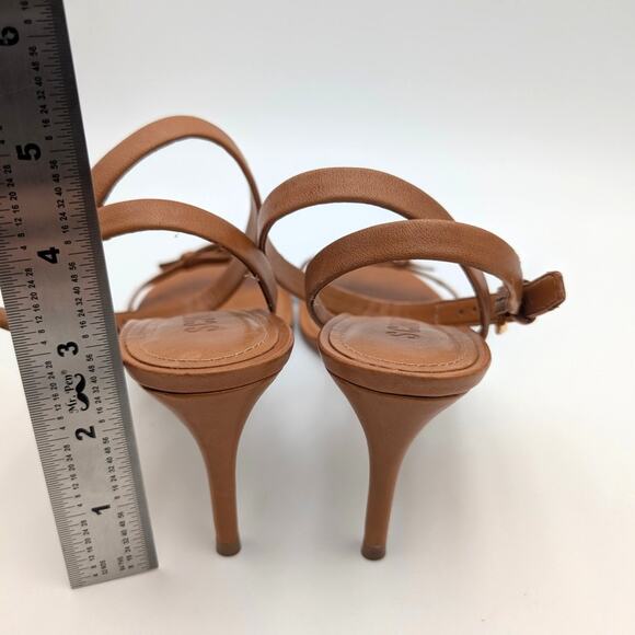 Schutz Aurora Buckled Stiletto Heel Sandals Women's Brown Size US7.5B EU38 - Picture 4 of 11